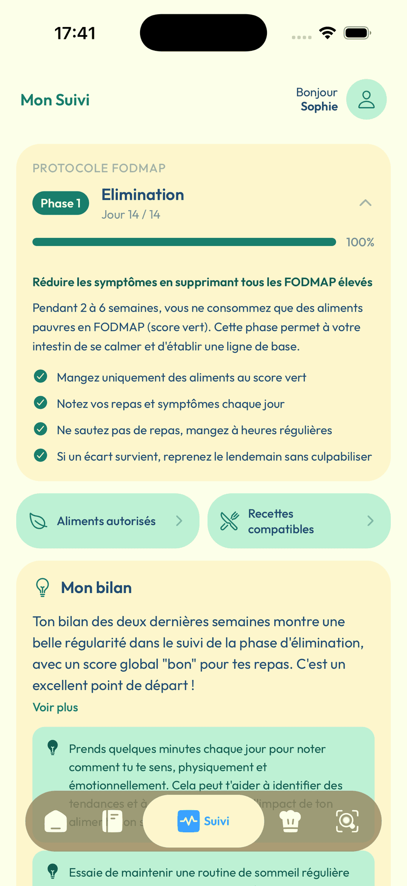 Bellya — Protocole FODMAP pour le côlon irritable