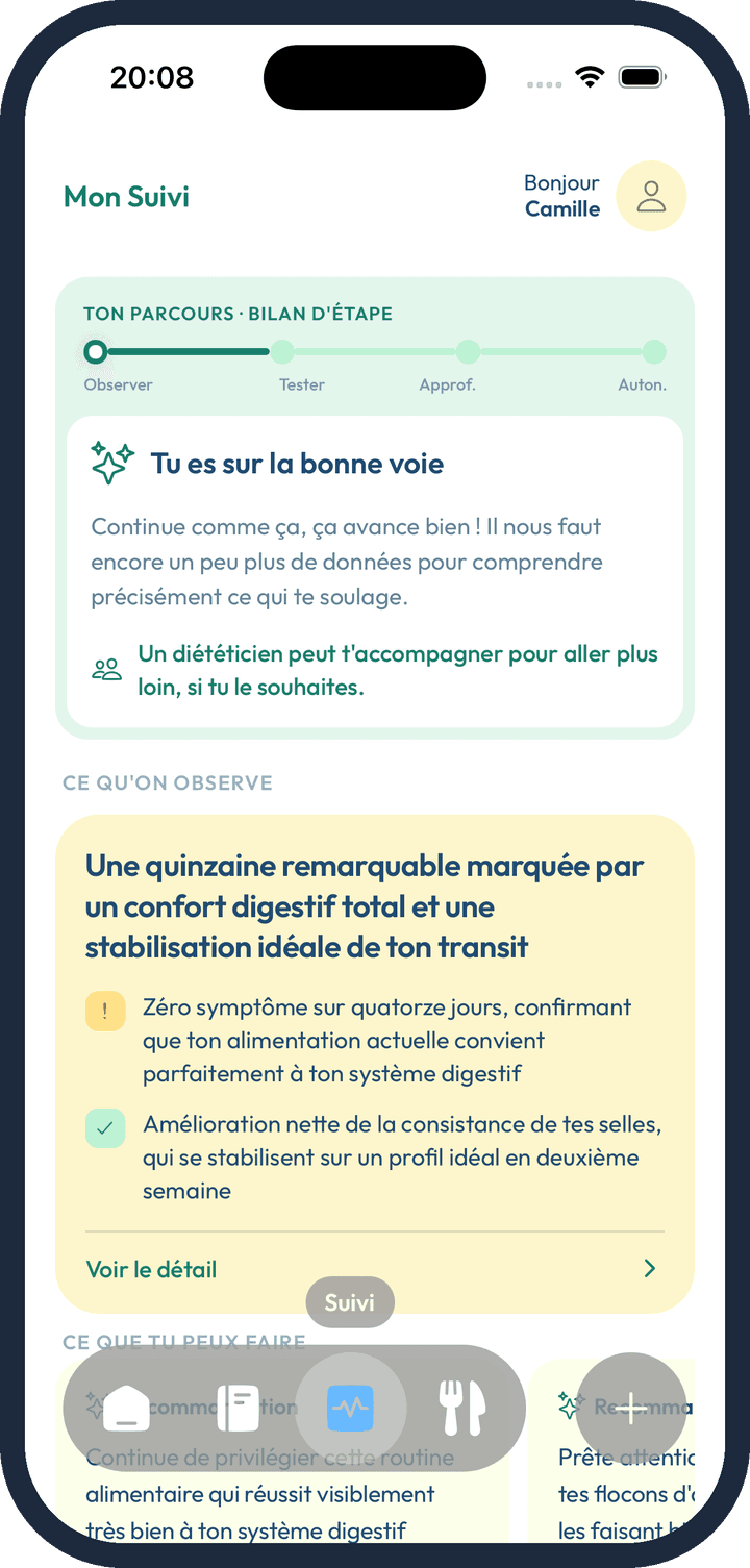 Bellya : le bilan d'étape du suivi avec les observations de la quinzaine.